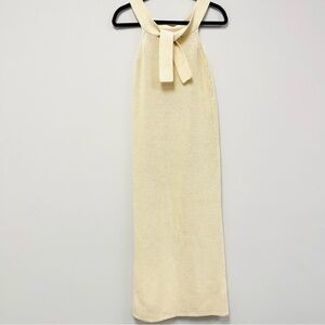 Anthropologie | Sunday in Brooklyn Cream Sheath Halter Sweater Dress